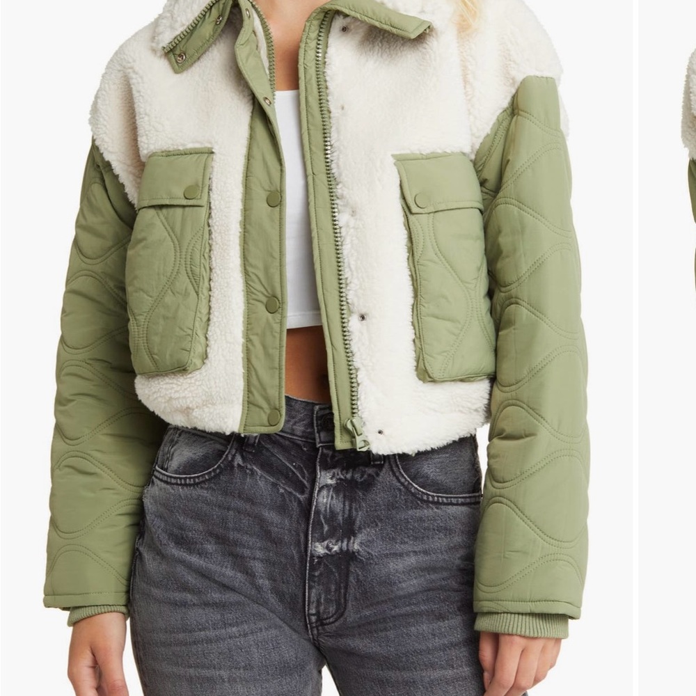 Blank NYC Quilted Fur Jacket